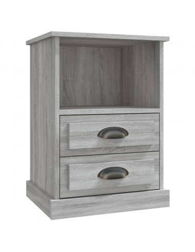 Comodino Grigio Sonoma 43x36x60 cm