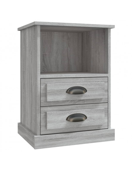 Comodino Grigio Sonoma 43x36x60 cm