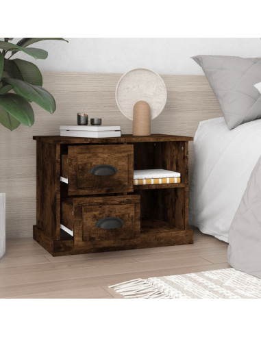 Comodino Rovere Fumo 60x35,5x45 cm