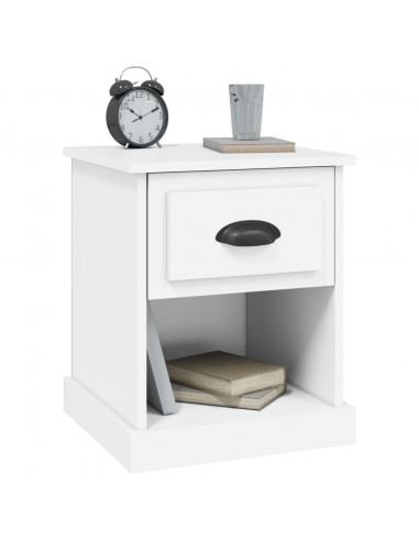 Comodini 2 pz Bianchi 39x39x47,5 cm in Legno Multistrato