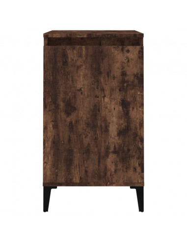 Comodini 2 pz Rovere Fumo 40x35x70 cm in Legno Multistrato