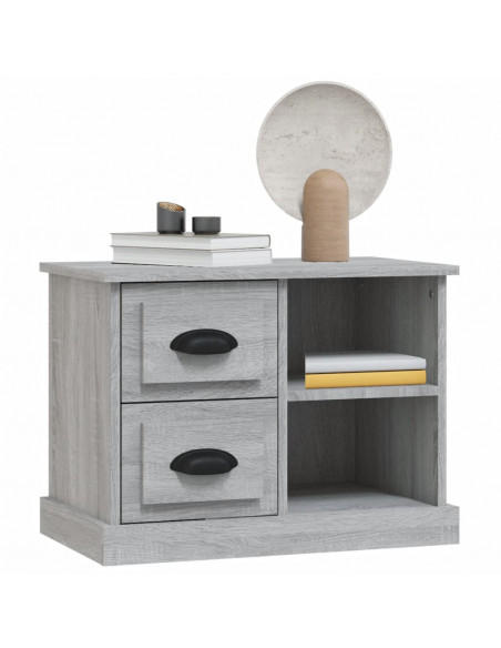 Comodino Grigio Sonoma 60x35,5x45 cm