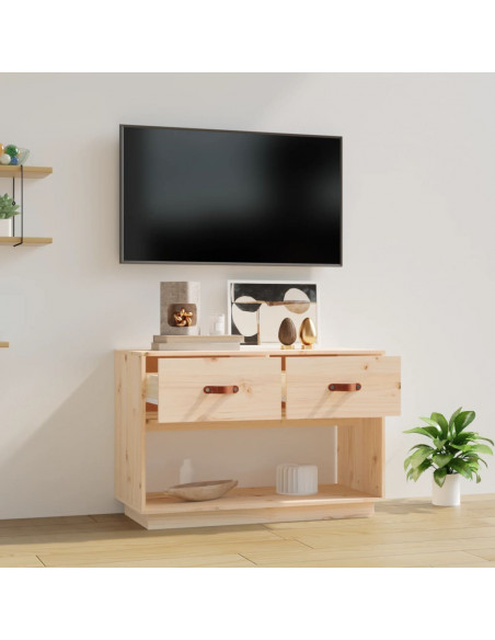 Mobile Porta TV 90x40x60 cm in Legno Massello di Pino