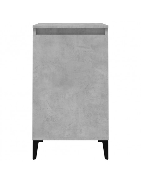 Comodini 2 pz Grigio Cemento 40x35x70 cm in Legno Multistrato