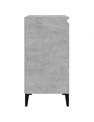 Comodini 2 pz Grigio Cemento 40x35x70 cm in Legno Multistrato