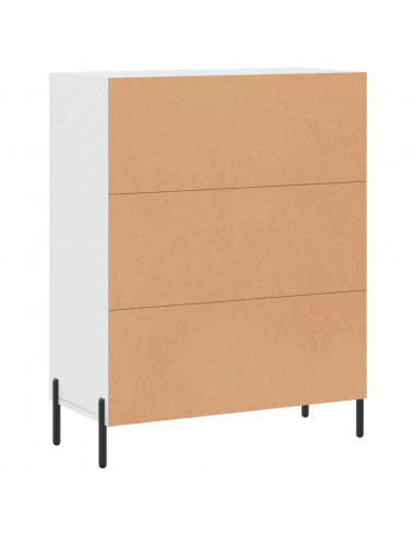 Credenza Bianca 69,5x34x90 cm in Legno Multistrato