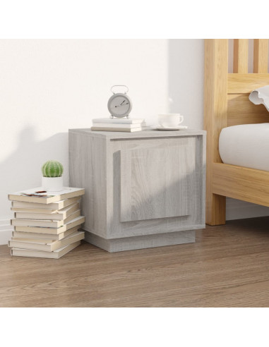 Comodini 2 pz Grigio Sonoma 44x35x45 cm in Legno Multistrato