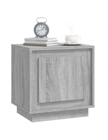 Comodini 2 pz Grigio Sonoma 44x35x45 cm in Legno Multistrato