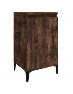 Comodino Rovere Fumo 40x35x70 cm Legno Multistrato 2