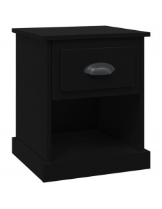 Comodino Nero 39x39x47,5 cm in Legno Multistrato 2