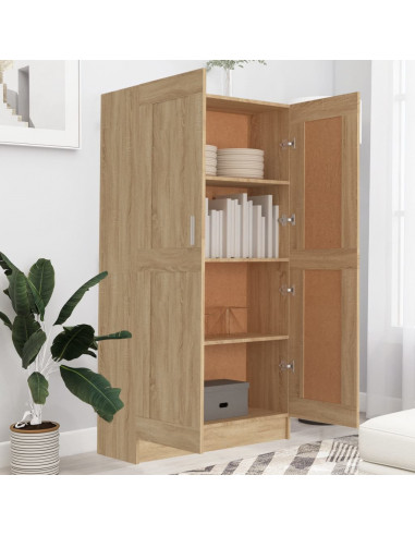 Libreria Rovere Sonoma 82,5x30,5x150 cm in Legno Multistrato