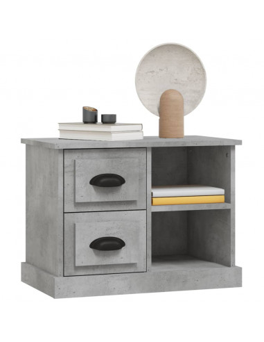 Comodino Grigio Cemento 60x35,5x45 cm