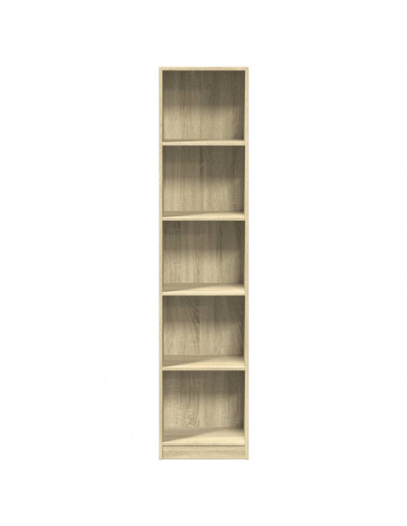 Libreria Rovere Sonoma 40x24x176 cm in Legno Multistrato