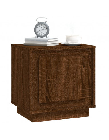 Comodini 2 pz Rovere Marrone 44x35x45 cm in Legno Multistrato