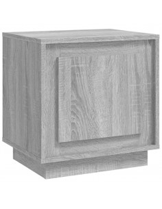 Comodino Grigio Sonoma 44x35x45 cm in Legno Multistrato 2