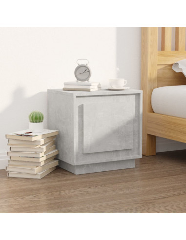 Comodini 2 pz Grigio Cemento 44x35x45 cm in Legno Multistrato