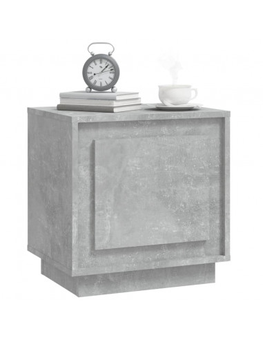 Comodini 2 pz Grigio Cemento 44x35x45 cm in Legno Multistrato