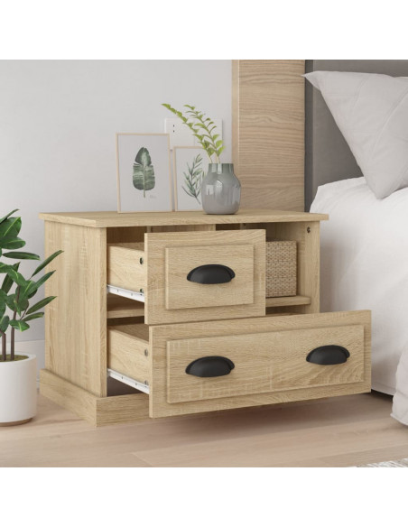 Comodino Rovere Sonoma 60x39x45 cm