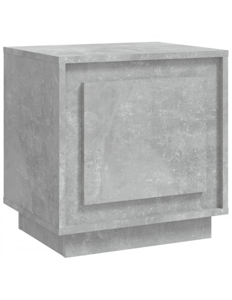 Comodino Grigio Cemento 44x35x45 cm in Legno Multistrato