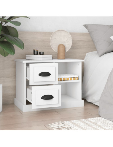 Comodino Bianco 60x35,5x45 cm