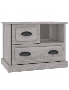 Comodino Grigio Sonoma 60x39x45 cm 2