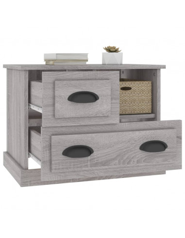 Comodino Grigio Sonoma 60x39x45 cm