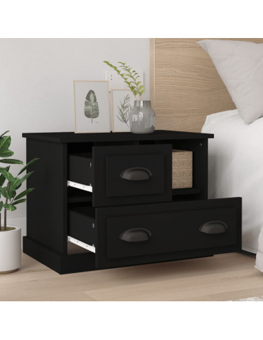 Comodino Nero 60x39x45 cm