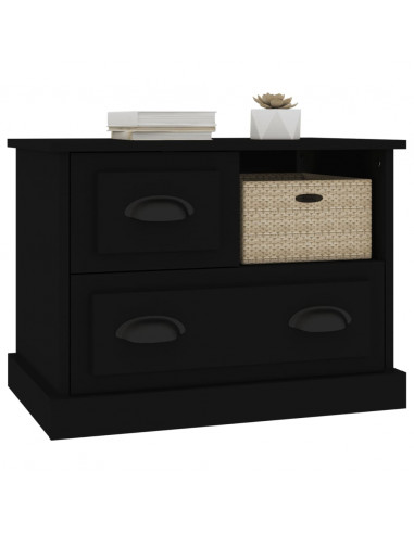 Comodino Nero 60x39x45 cm