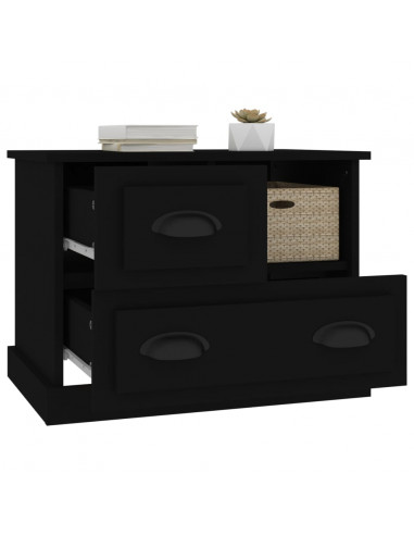 Comodino Nero 60x39x45 cm