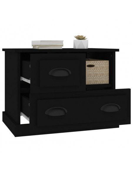 Comodino Nero 60x39x45 cm