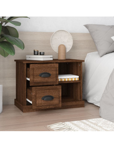 Comodino Rovere Marrone 60x35,5x45 cm