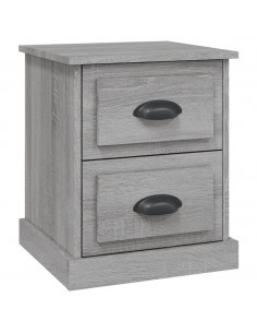 Comodino Grigio Sonoma 39x39x47,5 cm in Legno Multistrato 2