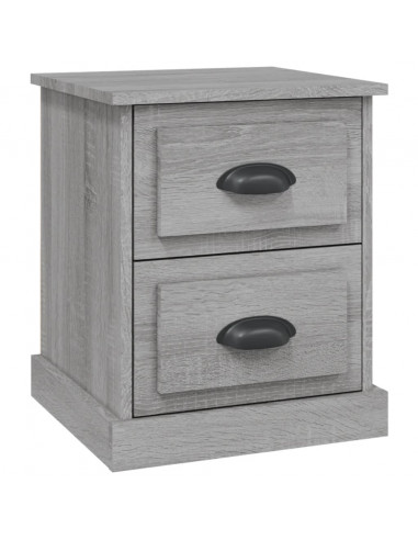 Comodino Grigio Sonoma 39x39x47,5 cm in Legno Multistrato