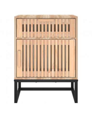 Comodini 2 pz 40x30x55,5 cm Legno Multistrato e Ferro