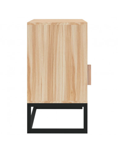 Comodini 2 pz 40x30x55,5 cm Legno Multistrato e Ferro
