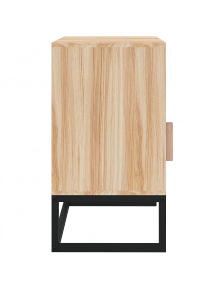 Comodini 2 pz 40x30x55,5 cm Legno Multistrato e Ferro
