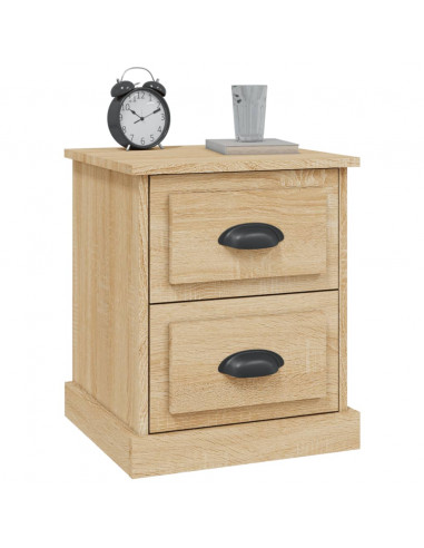 Comodini 2 pz Rovere Sonoma 39x39x47,5 cm in Legno Multistrato