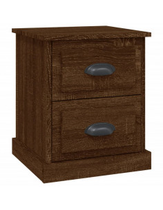 Comodino Rovere Marrone 39x39x47,5 cm in Legno Multistrato 2