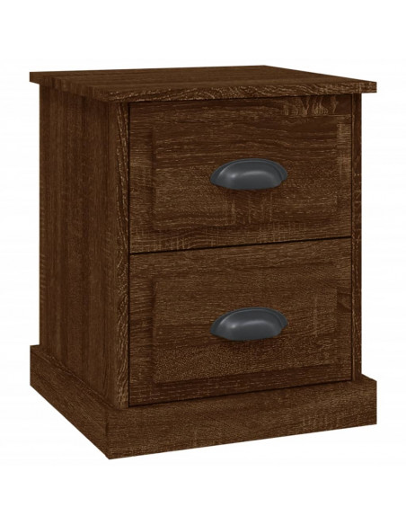 Comodino Rovere Marrone 39x39x47,5 cm in Legno Multistrato