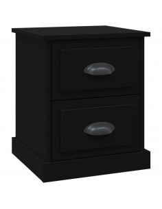 Comodino Nero 39x39x47,5 cm in Legno Multistrato 2