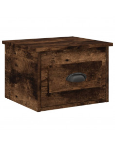 Comodino a Parete Rovere Fumo 41,5x36x28 cm 2