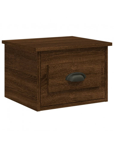 Comodino a Parete Rovere Marrone 41,5x36x28 cm