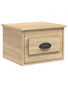 Comodino a Parete Rovere Sonoma 41,5x36x28 cm 2