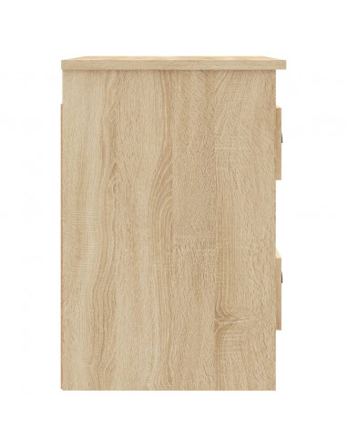 Comodini a Parete 2 pz Rovere Sonoma 41,5x36x53 cm