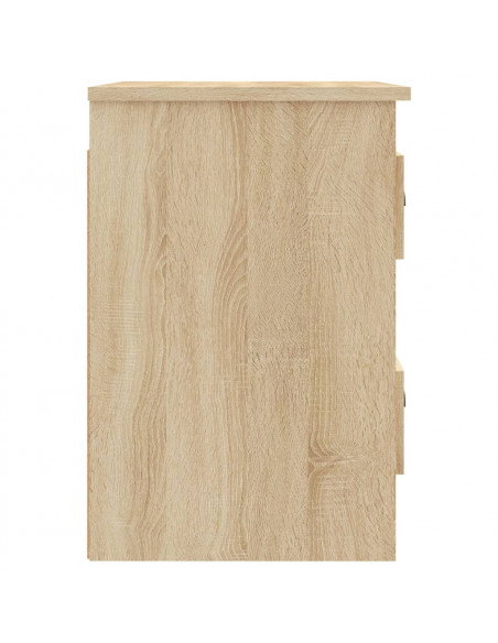 Comodini a Parete 2 pz Rovere Sonoma 41,5x36x53 cm