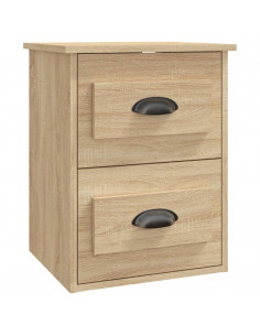 Comodino a Parete Rovere Sonoma 41,5x36x53 cm 2