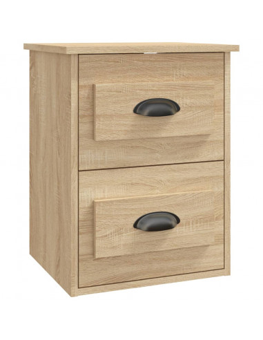 Comodino a Parete Rovere Sonoma 41,5x36x53 cm