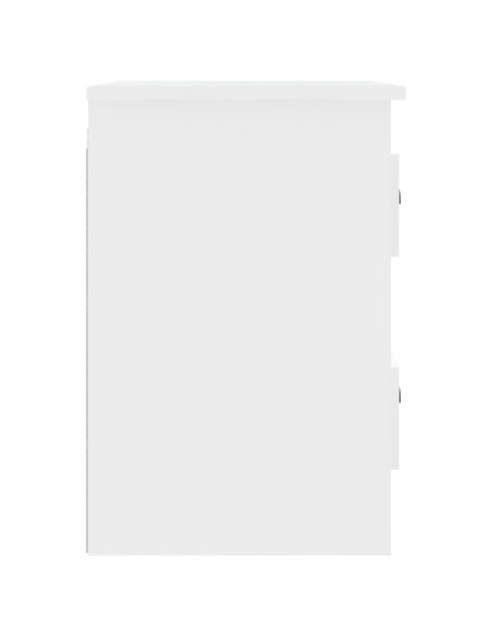Comodini a Parete 2 pz Bianchi 41,5x36x53 cm