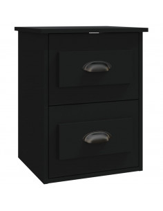 Comodini a Parete 2 pz Neri 41,5x36x53 cm 2