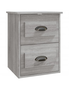 Comodini a Parete 2 pz Grigio Sonoma 41,5x36x53 cm 2